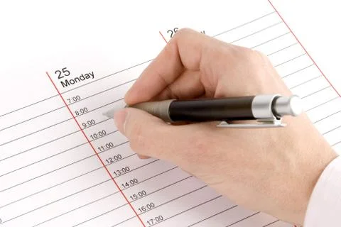 Nahd with a pen Stock Photos