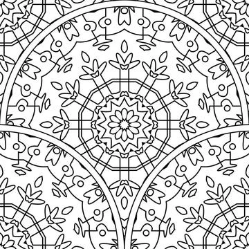 Nahtloses Ausmalmuster seamless coloring pattern Copyright: xZoonar.com/an... 스톡 사진
