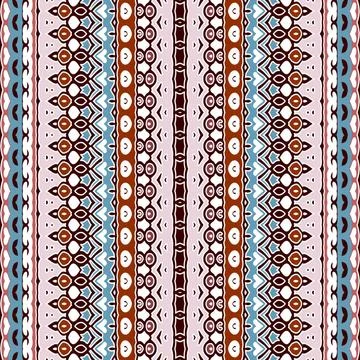 Nahtloses Muster graphical seamless pattern design with ornamental stripes... Stock Photos