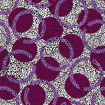Nahtloses Musterdesign seamless pattern design with circles and dots Copyr... 스톡 사진