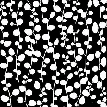 Nahtlosmuster Blätter graphical seamless pattern with leaves Copyright: xZ.. Stock Photos