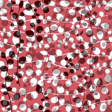 Nahtlosmuster Blätter graphical seamless pattern with leaves Copyright: xZ.. 库存照片