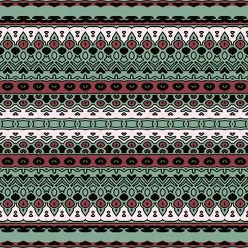 Nahtlosmuster graphical seamless pattern design with ornamental stripes Co... Stock Photos