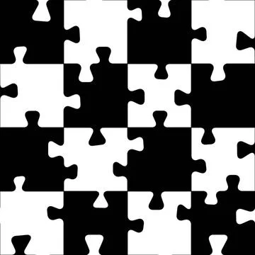 Nahtlosmuster graphical seamless pattern squared puzzle Copyright: xZoonar... Foto stock