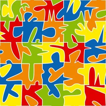 Nahtlosmuster Puzzle graphical seamless pattern puzzle Copyright: xZoonar.... Stock Photos
