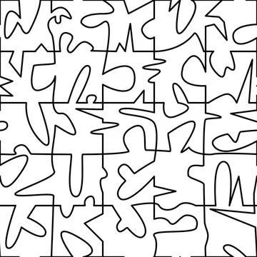 Nahtlosmuster Puzzle graphical seamless pattern puzzle Copyright: xZoonar.... Stock Photos