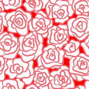 Nahtlosmuster Rosen graphical seamless pattern with roses Copyright: xZoon... Stock Photos
