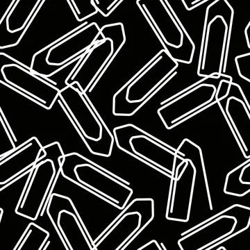 Nahtlosmuster seamless pattern, rasterized vector graphic with paper clips... Stock Photos