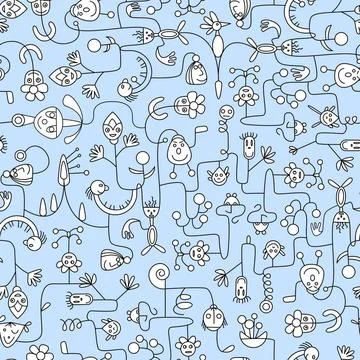 Nahtlosmuster seamless rapport pattern Copyright: xZoonar.com/angetax 1322... Foto stock