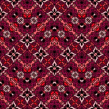 Nahtlosmuster seamless vector graphic pattern in red Copyright: xZoonar.co... Stock Photos