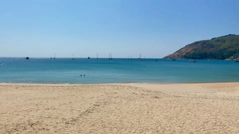 Nai Harn Beach - Phuket Stock Footage 148931047