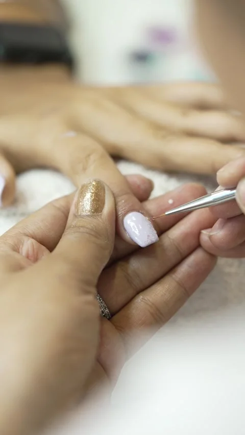 Nail Art Flakes Stock Footage 312991670