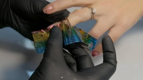 Nail artwork creating Video stock 101263976