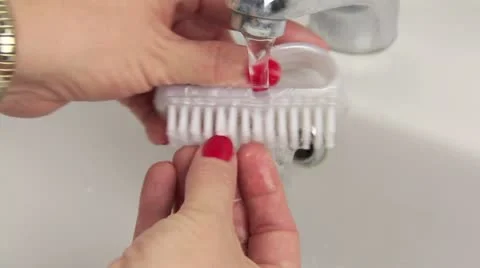 Nail Brush Stock Footage 10892223