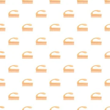 Nail brushes forming a seamless background pattern Illustrazione stock