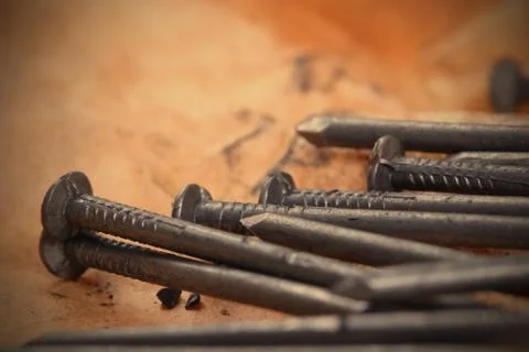 Nail, building accessory Stock Photos