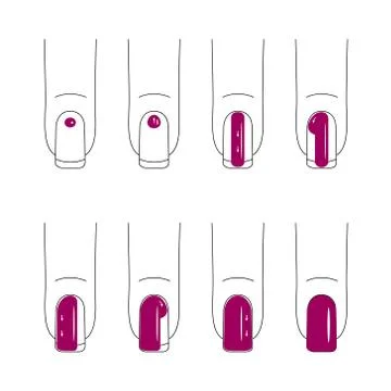 Nail care. Manicure. Vector Stock Illustration