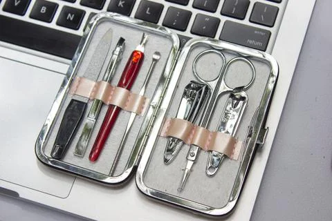 Nail care tools Stock Photos