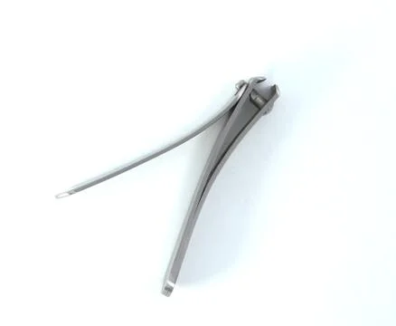 Nail cilpper on a white background Foto stock