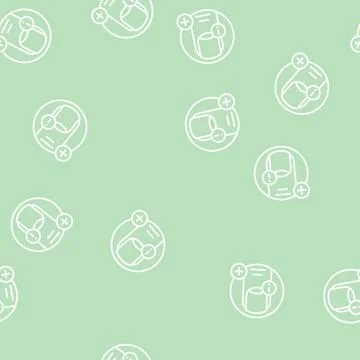 Nail clinic line seamless pattern 스톡 일러스트