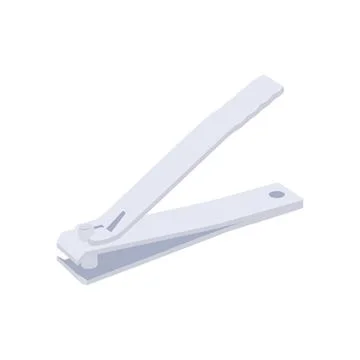 Nail Clipper Flat Illustration. Clean Icon Design Element on Isolated White.. イラスト素材