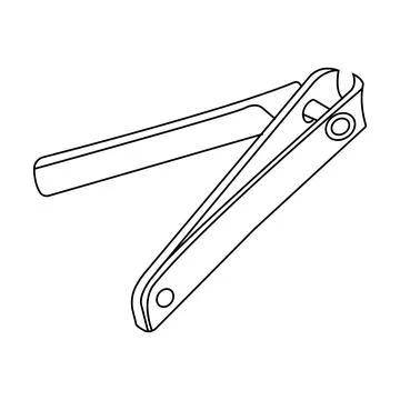 Nail clipper icon Illustrazione stock