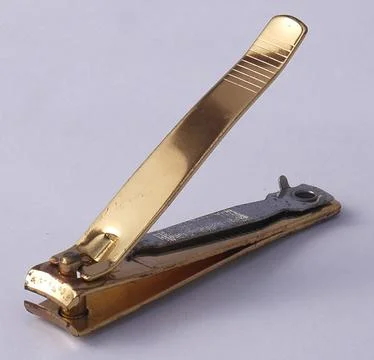 Nail clipper isolated on white background 库存照片