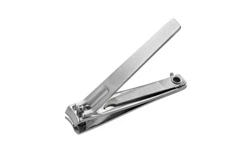 Nail clipper  on white Foto stock