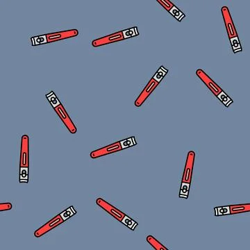 Nail clippers hygiene vector seamless pattern Stock Illustration
