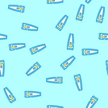 Nail clippers hygiene vector seamless pattern Stock Illustration