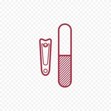 Nail clippers linear icon. Thin line illustration. Manicure clippers contour Stock Illustration