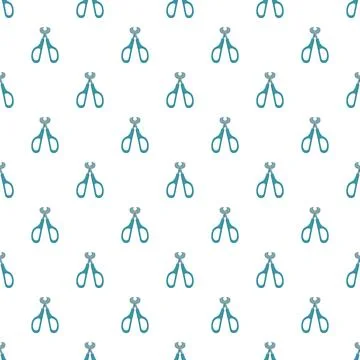 Nail clippers seamless pattern repeating manicure pedicure tools Stock Illustration