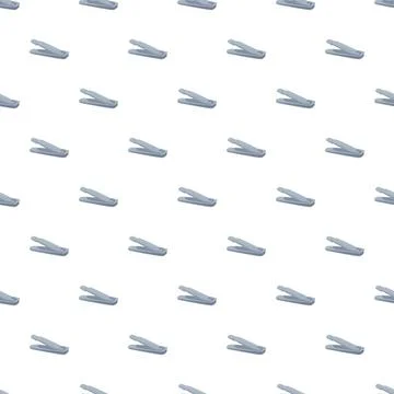 Nail clippers seamless repeating pattern on white background Illustrazione stock