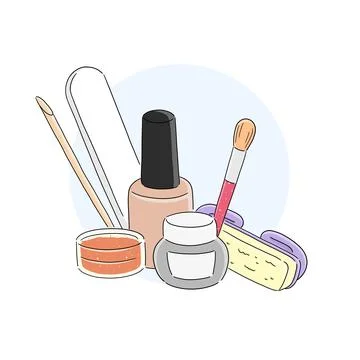 Nail cosmetic Stock Illustration