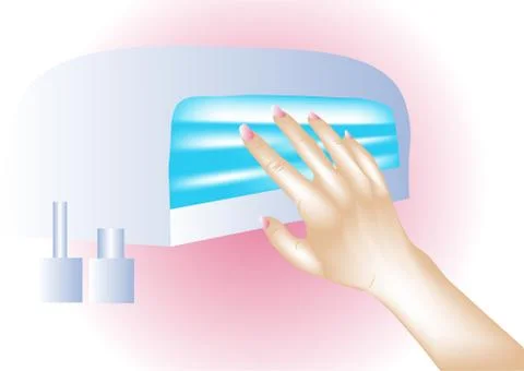 Nail dryer Stock Illustration
