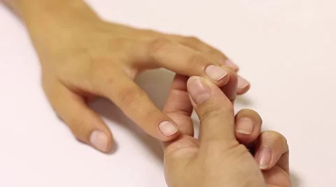 Nail Extension. False Nails Stock Footage 65388438