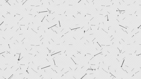 Nail falling loop tile with alpha. This technical 3D animation of nails Stock Footage 267679644
