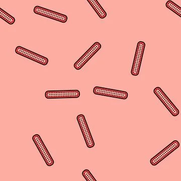 Nail file hygiene vector seamless pattern Illustrazione stock
