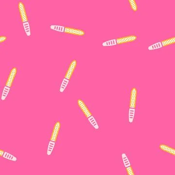 Nail file hygiene vector seamless pattern Stock Illustration
