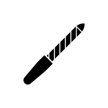 Nail file icon element of make up icon for mobile concept and web apps. Thin  Stock Illustration