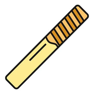 Nail file tool for manicure and pedicure care Stock Illustration