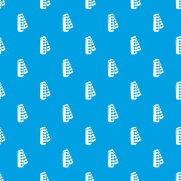 Nail foot tool separator pattern vector seamless blue Stock Illustration
