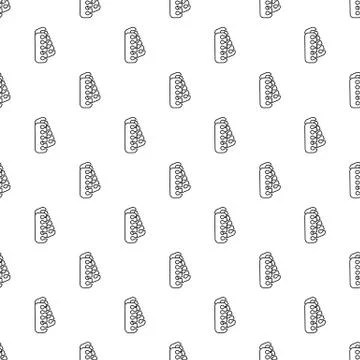 Nail foot tool separator pattern vector seamless Illustrazione stock