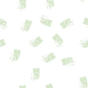 Nail grinding glyph seamless pattern Illustrazione stock