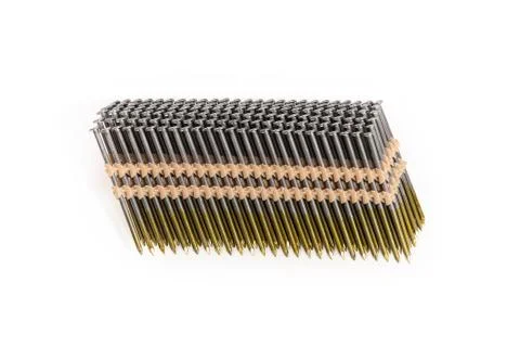 Nail Gun Nails Stock Photos