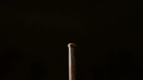 Nail Hammering Stock-Footage 35114093