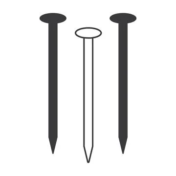 Nail icon design Stock Illustration