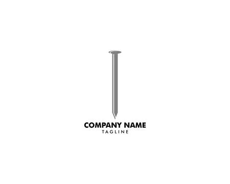 Nail icon vector logo template design element Stock Illustration