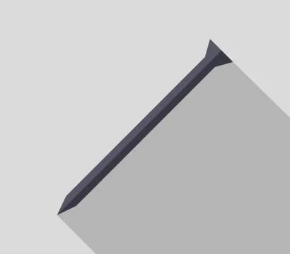 Nail icon on white background Stock Illustration