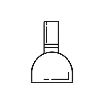 Nail Ink BottleThin Line Icon Illustration Design Stock Illustration